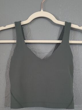 LULULEMON Align Tank Top Green - No Pads - Size 0